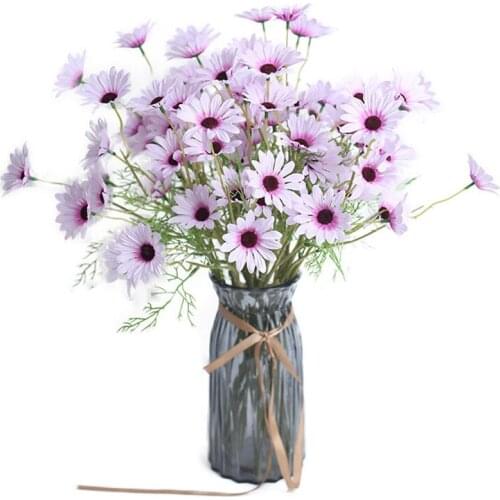 Small Artificial Daisy Camellia Soft Glue Flowers Plastic Flower Party Home Decor Wedding Accessories Mini Fake Flower Gift