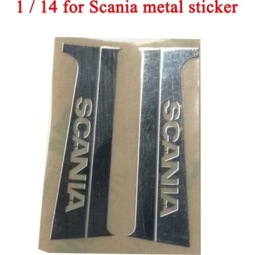 Metal Sticker B-pillar for 1/14 Tamiya RC Truck Car SCANIA R730 R470 R620 56323 Diy Parts