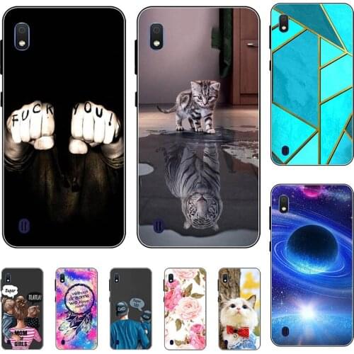 New Silicone Phone Case For Samsung Galaxy A01 A015 A10 A105 A10E A102 A10S A107 Case Cartoon Soft TPU Back Cover Phone Shell