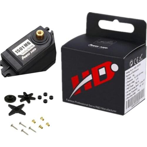 Orginal Power HD High Torque 60G Standard Servo HD-1501MG Steering Analog Servos ALL Metal Gear 17KG For Car Robot RC Airplane