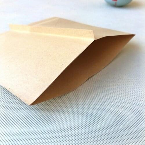 100Pcs/Lot 13*15cm Kraft Paper Food Bags Greaseproof Paper Party Brown Vintage Pack For Fried Chips Bread Snack Package Bags