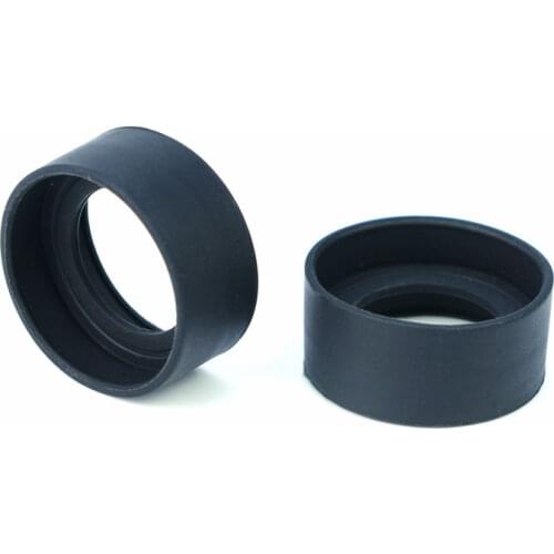 Pair Of 36mm Foldable Rubber Stereo Microscope Bioncular Eye Shield Guards Cups for 34-37mm Eyepiece Lens