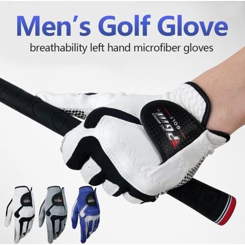 1pc Golf Gloves Mens Left Hand Soft All Weather Breathable Microfiber With Anti-slip Grip Durable Granules Golf Gloves Golf Men