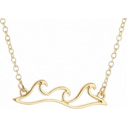 Beach Jewelry Wave Necklace Beach Wedding Necklace Surfer Gift Tropical Wedding Jewelry Hawaii Gift Mothers Day