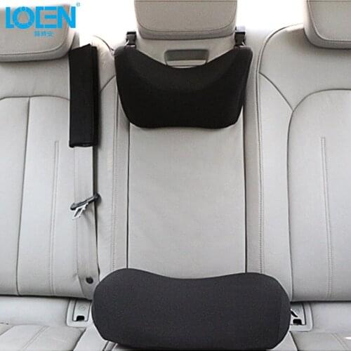 Car Seat Head Neck Rest Pillow For Children Memory Foam Seat Cushion Child Auto Sleep Pillows For Universal Cars Black Gray Red