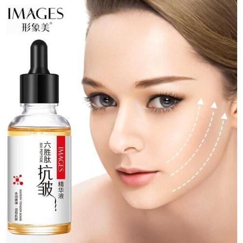 ROREC Six Peptides Serum Liquid Anti-Wrinkle Anti Aging Blemish Cream Skin Care Hyaluronic Acid Serum Essence Moisture Whitening