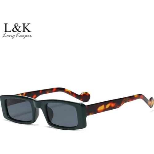 Trendy Small Rectangle Sunglasses Men Women Fashion Narrow Frame Square Vintage Sun Glasses UV400 Holiday Beach Cat Eye Eyewear