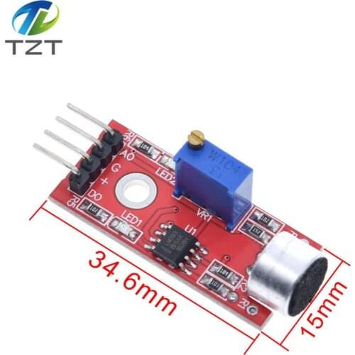 TZT High Sensitivity Sound Microphone Sensor Detection Module For arduino AVR PIC KY-037