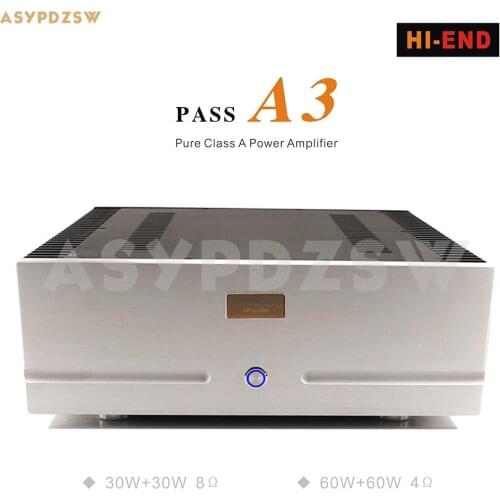 HI-END PASS A3 Pure Class A power amplifier Support XLR /RCA Input 30--60W 4--8 ohm