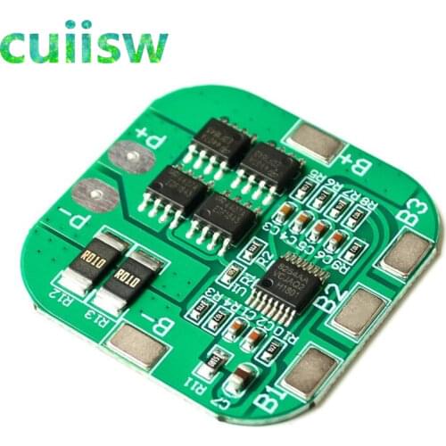 1PCS 4S 14.8V / 16.8V 20A peak li-ion BMS PCM battery protection board bms pcm for lithium LicoO2 Limn2O4 18650 li battery