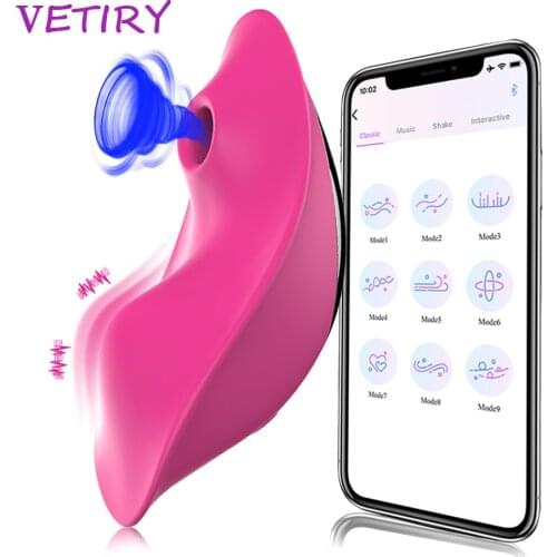 Bluetooth Control Dildo Vibrator for Women Clit Sucker APP Remote Control Wearable Vibrating Panties Sex Toys for Women Sex Shop