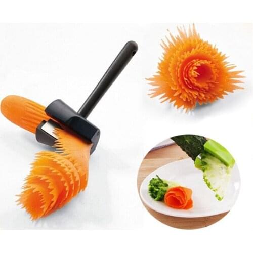 1PC Kitchen Accessories gadget Stainless Creative Scroll vegetable Cutter Fruit Vegetable Spiral Knife Kitchen Gadgets XB 137