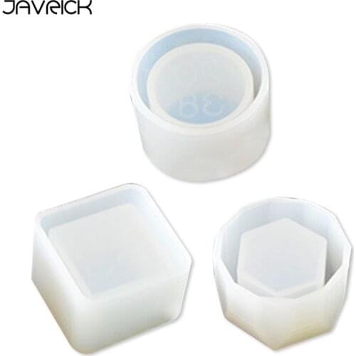 3Pcs/Set Crystal Epoxy Resin Mold Flowerpot Casting Silicone Mould Handmade DIY Crafts Decorations Storage Box Making Tools
