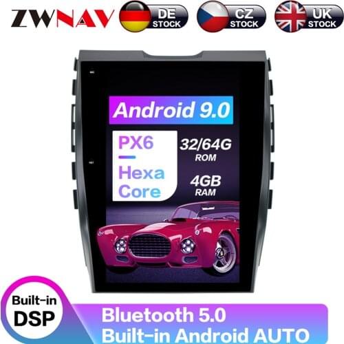 Tesla style Android 9.0 car GPS navigation for Ford Edge 2015-2018 Auto Radio Stereo Head Unit Multimedia Player Vertical Screen