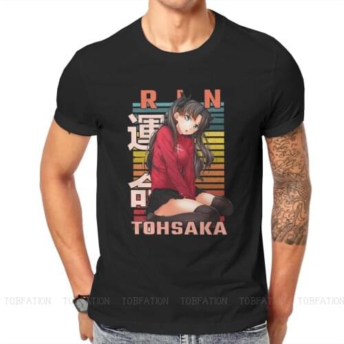 Fate Grand Order Tactical RPG Game Rin Tohsaka Dark T Shirt Men Ofertas S-6XL Crewneck Tshirt Cotton Casual Clothes