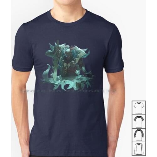 Pyke T Shirt 100% Cotton Pyke Support Mid Top Jungle Adc Gaming Games Videogame Pc Computer Dagger Sword Knife Esports Rift