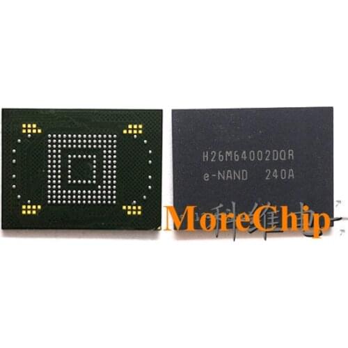 H26M64002DQR eMMC 32GB NAND Flash Memory IC Chip BGA169 Soldered Ball Pins 2pcs/lot
