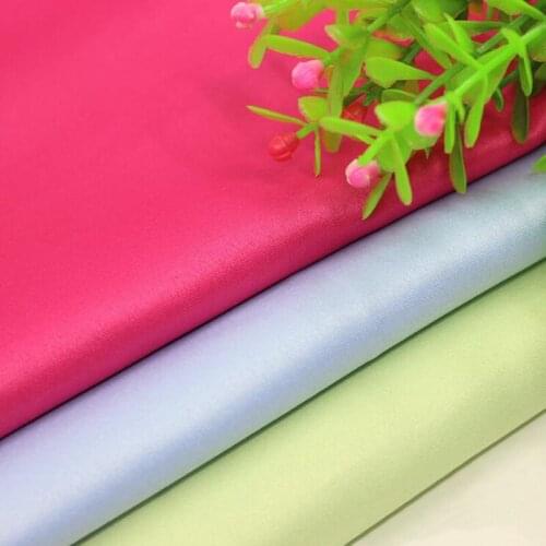 Good Drapery 100% Polyester Bridal Satin Fabric For Wedding Dress