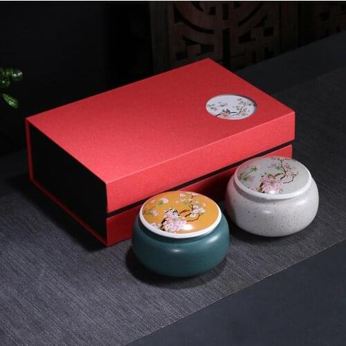 Set Of 2 Storage Jars Sealed Cans With Cover Tea Caddies Kitchen Food Storage Jars For Spices Bulk Cans Storage Box Organizer