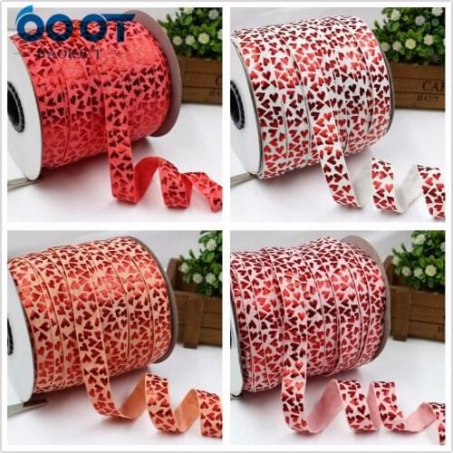 OOOT BAORJCT,177191, 5/8'' 16MM Bronzing elasticity Ribbon , 10 yards DIY handmade hair accessories Material , free shipping