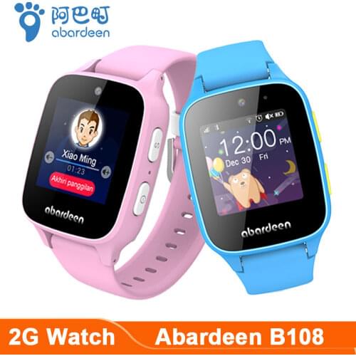 Original B108 Abardeen Smart watch for kids children HD Camera GPS baby watch waterproof support SOS 2G SIM Card clock