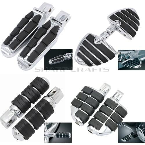 Motorcycle Front Rider Driver Foot Pegs Footrests For Yamaha Dragstar V-Star Virago XV 250 XV250 Pedals footboards Floorboards