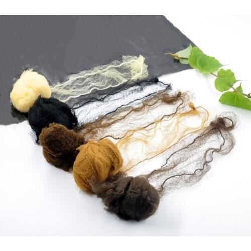 20pcs/lot Nylon Hairnet For Bun Hair Hairstyle Tool Black Dark Brown Brown Beige Coffee 5 Colors 20cm Mesh Hair Styling Hairnets