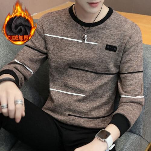 Mens Hoodies Long Sleeve Sweatshirt 2021 new Spring autumn trend preppy style teenage boy male khaki dark gray