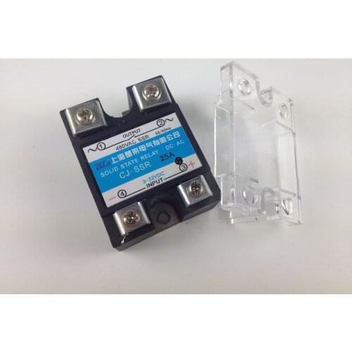 25A solid state relay voltage regulator Single phase 25A SSR DC-AC solid state relay Input DC voltage output AC voltage