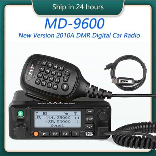 TYT MD-9600 DMR Digital Mobile Radio UHF/VHF Dual Band Walkie Talkie 50KM Car Transceiver 50W Dual Band RT90 DMR Radio