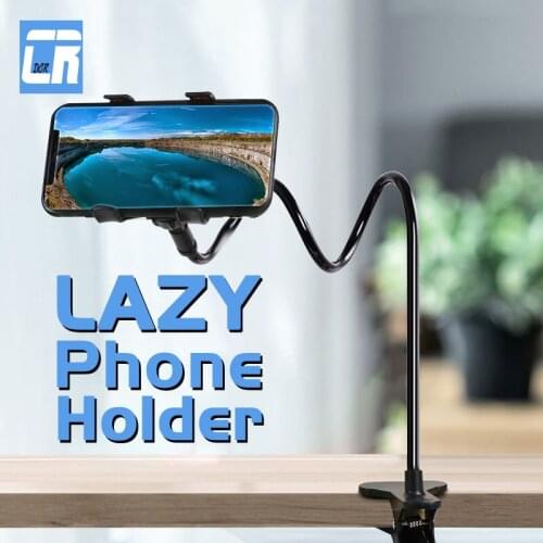 Universal Phone Holder for iPhone Long Arm Flexible Lazy Stand for Huawei Clip Bed Desk Tablet Gooseneck Selfie Mount Bracket