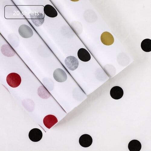 50*70cm Dots Waterproof Tissue Paper Bouquet Gift Flower Wrapping Material Craft Paper DIY Bouquet Supplies