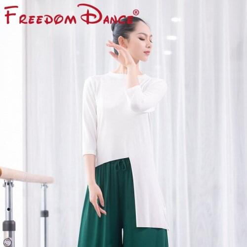 Irregular Hem Women Gym Yoga Clothes Sex Dance Costume Rhythmic Leotard Balllet Jazz Latin Dance Dress Exercise Clothes All Size