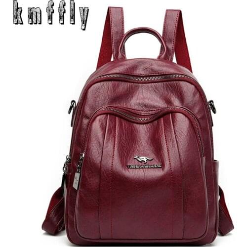 2020 Women Casual Shoulder Bag lovely Backpack High Quality Leather Backpack Fashion pack Large Capacity Travel Backpack