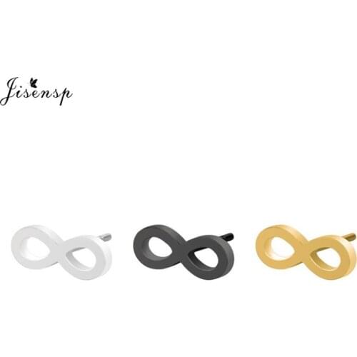 Jisensp Unique Jewelry Infinity Earrings for Women Bijoux Vintage Bohemian Punk Earrings Set Infinity Symbol Stud Earrings aros