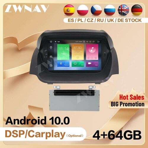 2 Din For Ford Fiesta 2013 2014 2015 2016 Android 10 Multimedia Player Video Audio Radio Receiver GPS Navi Head Unit Auto Stereo