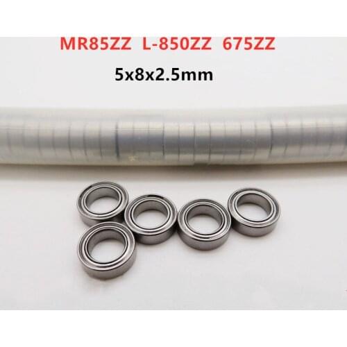 100pcs Miniature bearing MR85ZZ 5*8*2.5mm L-850ZZ 675ZZ deep groove ball bearings 5mmx8mmx2.5mm