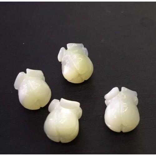 50PCS/Lot 7.8*8.5MM Magnolia Mother Of Pearl Shell Beads For DIY Bracelet