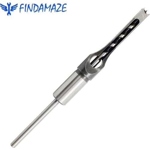 6.0mm~16mm HSS Woodworking Square Hole Drill Tools Kit Set Square Auger Mortising Chisel Drill Set Square Hole Extended SawTwist