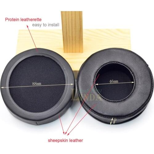 90mm diameter cushion ear pads covers earpads earmuff foam for headphones 3.5 inches