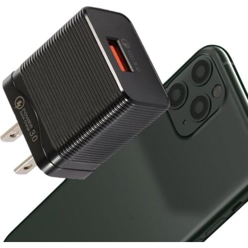 QC3.0 Quick Charge Fast Charging Adapter For iPhone Samsung EU/US Plug Charge Adapter For Samsung Xiaomi 11