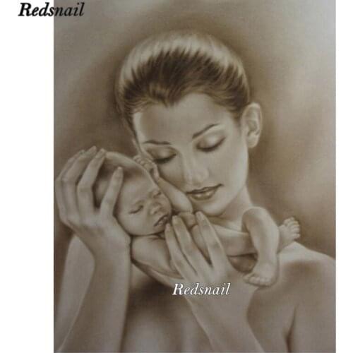 Round square Drill Diamonds Cross Stitch LOVE Mother And Baby 5D Diy Diamond painting Diamond Embroidery,Mosaic Pattern EE670