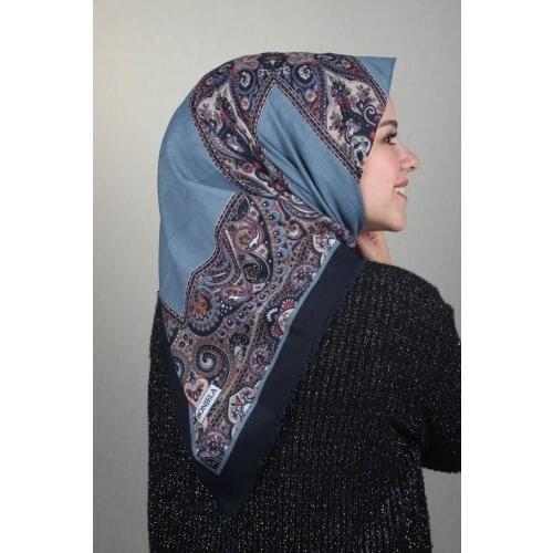 BONJELA PATTERNED COTON SCARF-DESEN-54-RENK-07