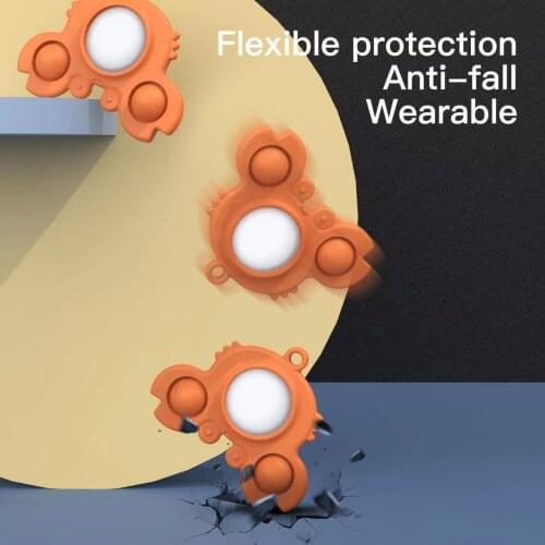 For Apple Airtags Air Tag Case Keychain Cute Silicone Protective Cover For Airtag Tracker Locator Device Sleeve For Airtag Case