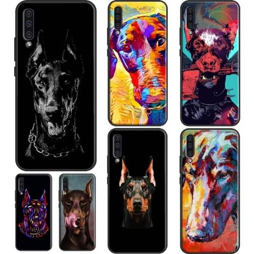Animals Doberman dog Case For Samsung A02S A20S A10S A20e A21S A50 A70 A31 A51 A71 A12 A32 A42 A52 A72 Cover