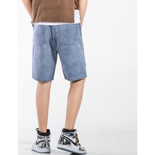 Plus Size 7XL Denim Summer Mens Stretch Short Jeans Casual Loose High Quality Denim Shorts Classic Retro Streetwear Shorts