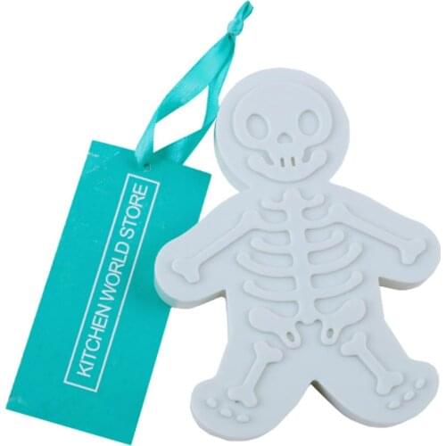 Skeleton Gingerbread Man Cookie Mold Plastic Stamped Mold Pressed Cookie Maker Kitchen Tools
