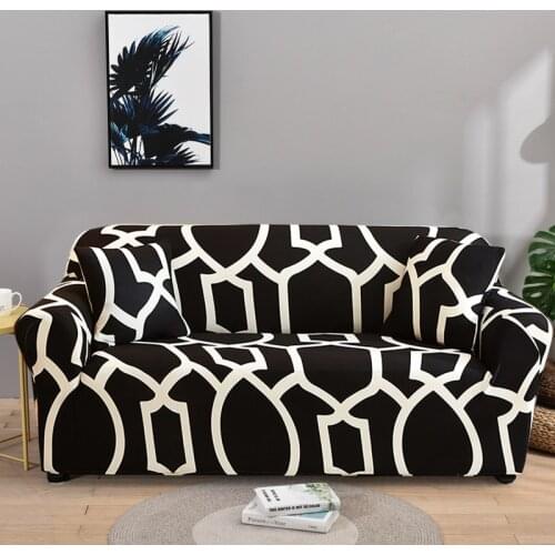 Geometric Sofa Covers for Living Room Stretch Fashion Sofa Protector Anti-dust Elastic L-shape Corner Couch Cover Loveseat Chair