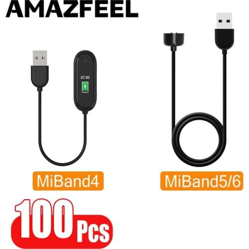 20Pcs/Pack Cable For Mi Band 4 Charger USB Charging Cable For MiBand 4 Charger Original Miband 4 Smart Wristband Accessories