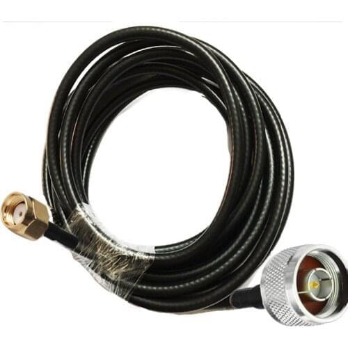 RP-SMA Male to N Male connector 5D-FB 50-5 Coaxial Cable RF Adapter Cable 50Ohm 1/2/3m 5m 10m 15m